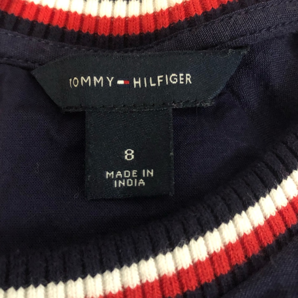 *Final Price Drop! Tommy Hilfiger navy blue dress with small logo; 8 - Picture 6 of 8